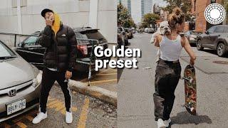 Golden filter | Instagram feed ideas | vsco filter tutorials