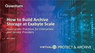 How to Build Archive Storage at Exabyte Scale? The Answer May Surprise You.