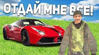 ДАЛ ДЕНЕГ БОМЖУ , А ОН... В GTA CRMP BLACK RUSSIA RP #shorts