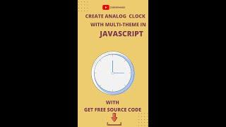 Analog Clock with Multi-Theme in HTML CSS And JavaScript