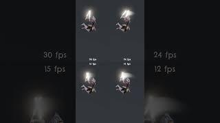 Can you notice the difference? FPS Comparison with Ashoka Tano | Animation