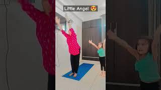 Yoga with my littel one ... #sorts #yogmantra #yoga #motivation