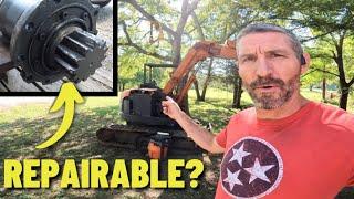 Excavator Swing Motor Removal and Repair