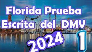 2024 FLORIDA  Nuevo Examen Teorico De Conducir En Español - Prueba Escrita de Manejo # 1