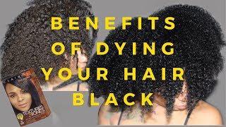 The Benefits of Dying Your Natural Hair Black -- Clairol Textures & Tones Hair Dye Review