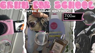 GRWM: FOR SCHOOL *winter break edition*  chitchat, ootd, grwm, etc 