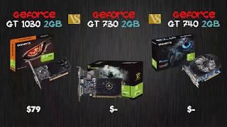 GT 1030 Vs GT 730 Vs GT 740 I Benchmark I Who is Win in the game