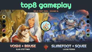 Yoshi & Bruse vs. Slimefoot & Squee - Relic Fest 2024 - R16 - Duel Commander - EDH│MTG│bitzelberg