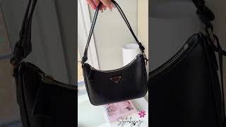 PRADA BAG…Worth the price or over-hyped?#prada #pradabag #blackbag