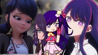 Mlb react to Marinette as Ai Hoshino | Gacha club | mlb \\ 1/1