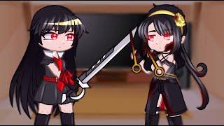 Akame Ga Kill React To Yor As Akame's Sister || Gacha React