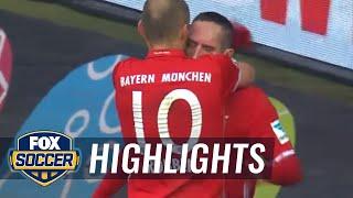 Robben puts Bayern in front with great upper 90 strike | 2016-17 Bundesliga Highlights