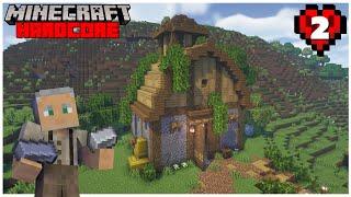 Iron Farm, a Barn and Animal Pens in Minecraft Hardcore!!