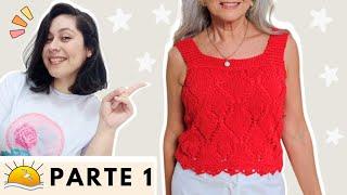 EASY KNITTED SUMMER BLOUSE PATTERN STEP BY STEP -  PART 1