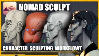 Character workflow in nomad sculpt - sculpting the writer