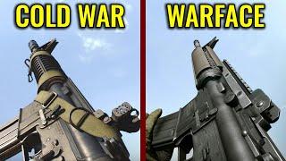 COD Black Ops Cold War vs WARFACE - Weapons Comparison