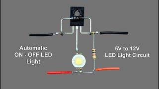 How to Make Automatic LED Light On/Off Circuit | RK Electronics Karachi