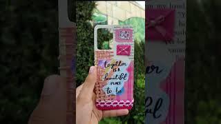 DIY phone case | Pink aesthetic phone case #phonecase #art @guly444
