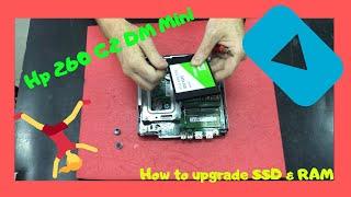 How to Upgrade SSD RAM Hp 260 G2 DM Desktop Mini disassembly