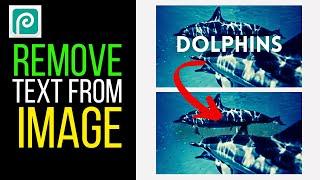 Remove Text From Image - Photopea Tutorial#easy canva