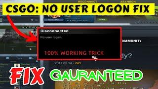 CSGO No user Logon Fix