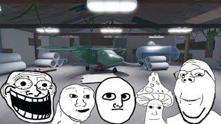 Unskilled, unwashed, & unloved peasants take on the Hangar in Isle - Roblox