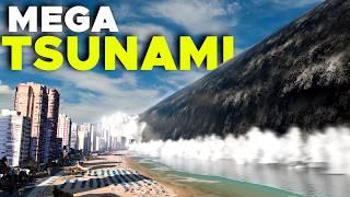  These are the BIGGEST TSUNAMIS in MOVIES  3D Comparison