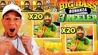 PEGUEI X20 NO NOVO BIG BASS BONANZA 3 REELER