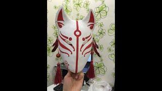 Как сделать маску лисы из папье Маше 2019 / how to make a paper fox mask