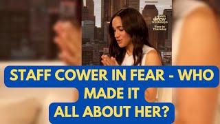 MEGHAN UPROAR- SHE CAN NEVER BE JUST .. “ITS ALL ABOUT DREW” BACKSTAGE LATEST #meghanmarkle #royal