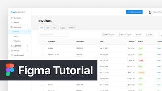 Ant Design System for Figma: Invoicing Platform Design - Tutorial