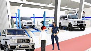 New White Mercedes G-Wagon In Auto Repair Shop - 3d Driving Class android game #gameplay​ #cargame​