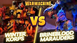 Warmachine battle report - Winter Korps [Savaryn] vs Brineblood Marauders [Ragemonger]