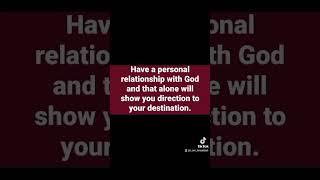 Have a personal relationship with God - Elijah Anthony #trendingshorts #trending #trend #motivation