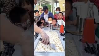 The art of fried thick cut ice cream #hmdelish #friedicecreams #icecreamrolls #yummydessert