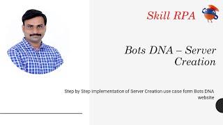 BotsDNA Server Creation Solution - English