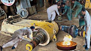 Shaft of the Havey Stone Crusher is Stuck into Hammer || We Repair in Very Strange Way |Bearing Size