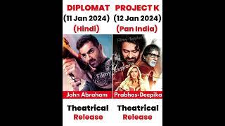 Diplomat vs Projectk movie comparison box office collection #viral #shorts #projectk #trending