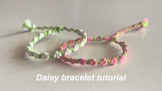 How to make daisy bracelet || yarnivora