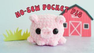 Crochet The Cutest No Sew Pig With Me!