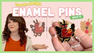 [ PIN MAKING 101 ] How To Design Enamel Pins ~ Part 1!