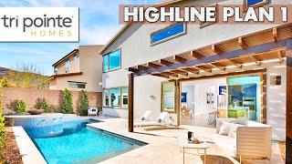 Elegant PLAN 1 by Tri Point Homes at Highline in Henderson Nevada | 2,652sqft | $543K+