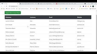 Export React Table Data into Excel Sheet | Convert table data in Excel in React JS | Learn React JS