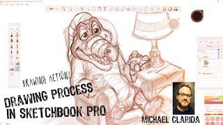 Drawing and process in Sketchbook pro