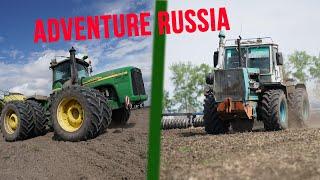 Farming in Russia (Kirovets, Rostselmash & Siberia) | Farmworld.tv  on the road