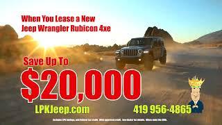 LPK Chrysler Dodge Jeep RAM of Defiance save up to $20,000 on select new vehicles!