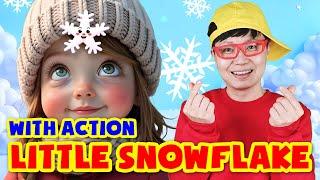 Little Snowflake - Super Simple Songs | Kids Song | Nursery Rhymes | Kids Winter Song | Easy Dancing