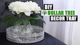 DOLLAR TREE DIY MIRROR DECOR TRAY | DIY Glam Home Decor Idea