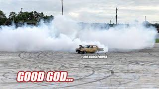 WAR BIRD'S First American Burnout!!! 1,700 Australian Eagles DESTROY The Freedom Factory Skid Pad!!!