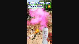 Pink Smoke bomb   making in one minute Diwali big bomb #youtubeshorts  #craft #shorts #funny